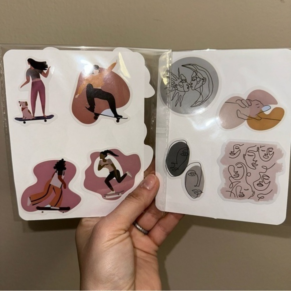 Sticker set #7 (photos on front/back of paper)